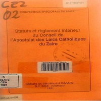 Statuts et règlement intérieur du Conseil de l'Apostolat des Laïcs Catholiques du Zaïre
